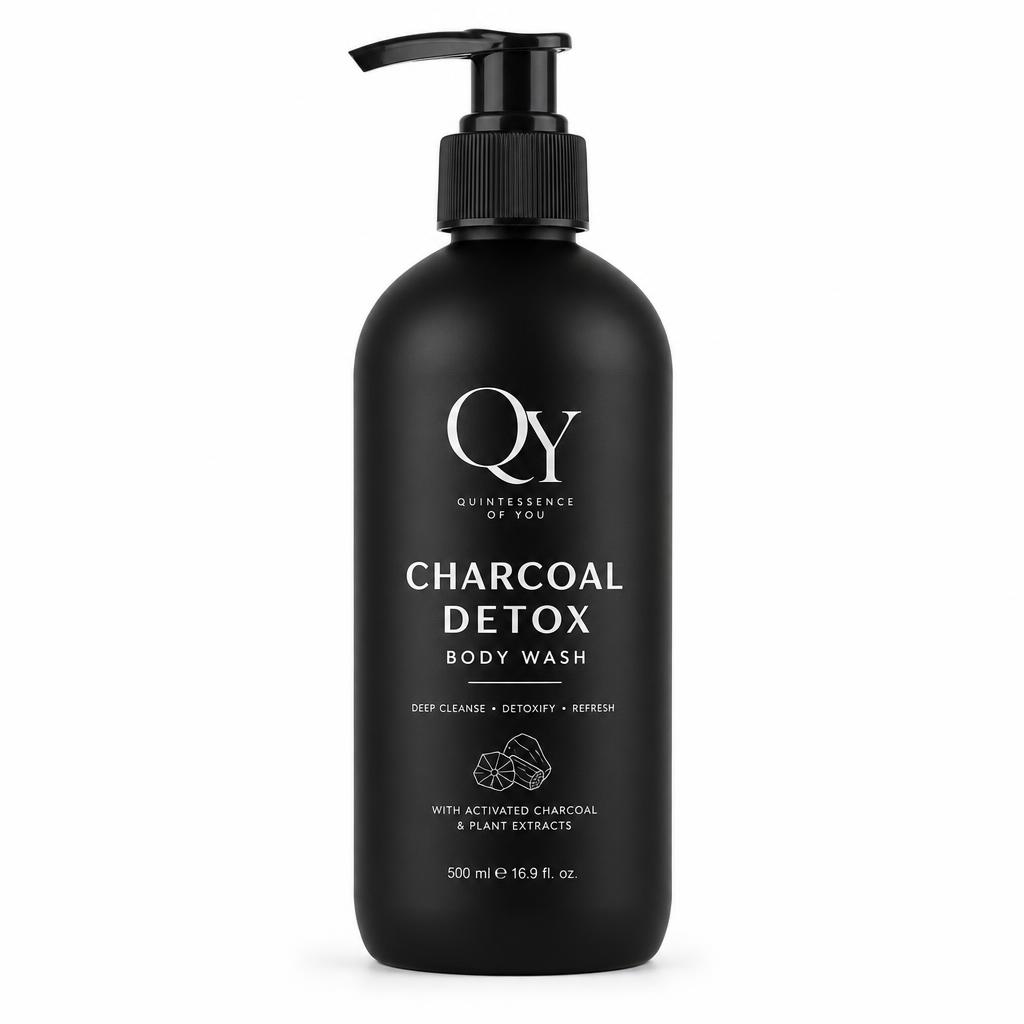 Charcoal Detox Body Wash — QY private label packaging