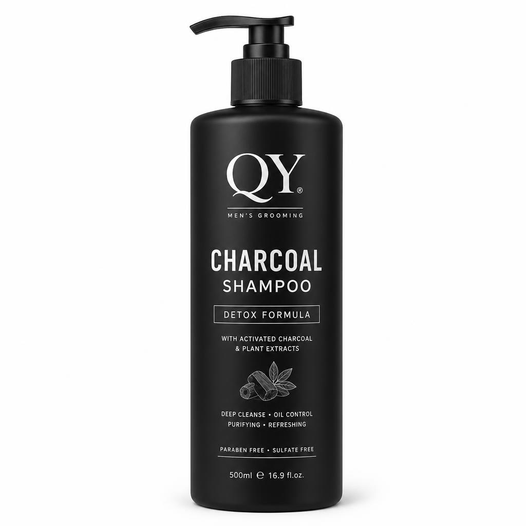 Activated Charcoal Detox Shampoo — QY private label packaging
