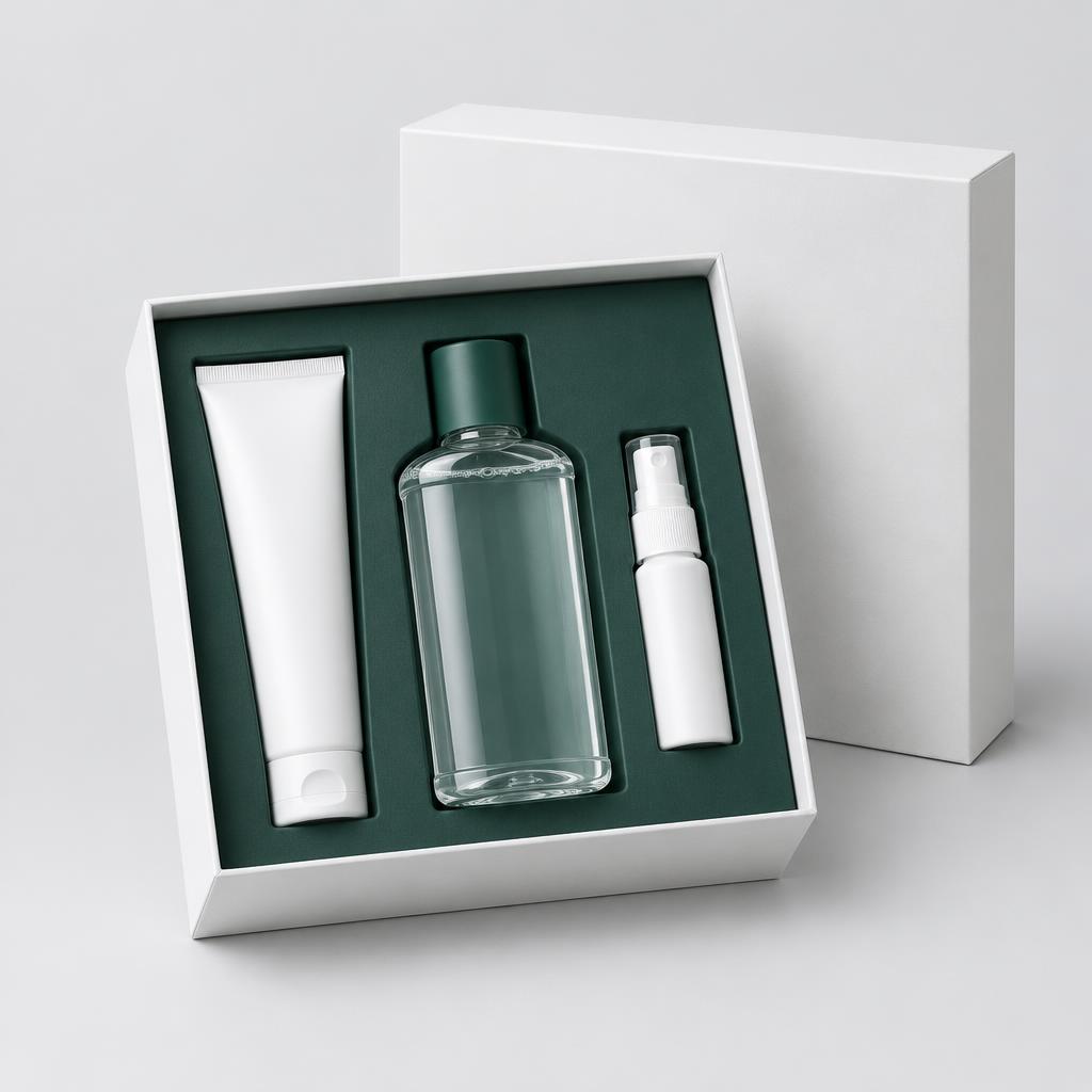 Oral Care Gift Set packaging concept with open box and fitted insert