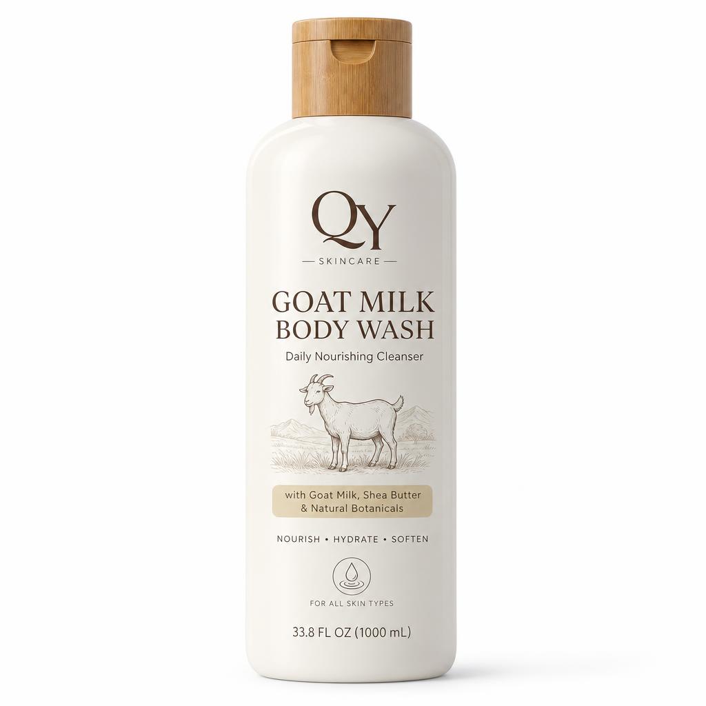 Goat Milk Nourishing Body Wash — QY private label packaging