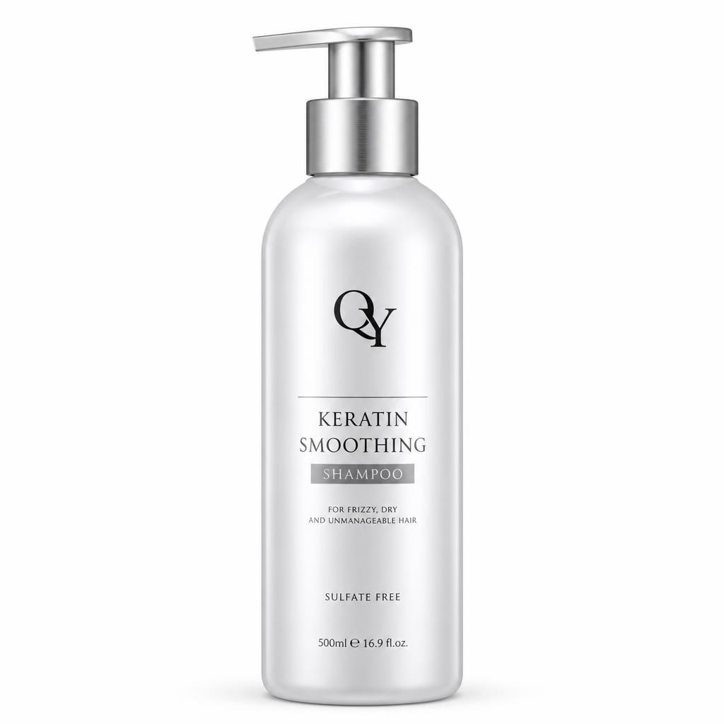 Keratin Smoothing Shampoo — QY private label packaging