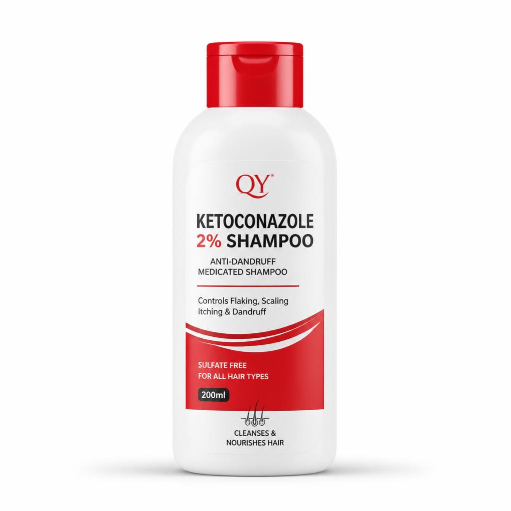 Ketoconazole Anti-Dandruff Shampoo — QY private label packaging