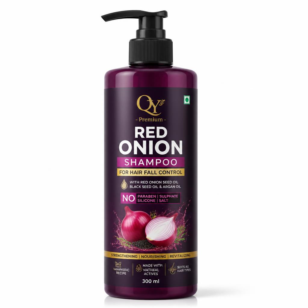 Onion Anti-Hair-Loss Shampoo — QY private label packaging