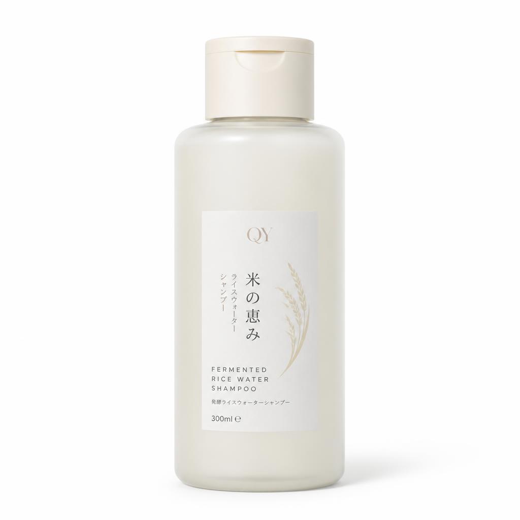 Rice Water Strengthening Shampoo — QY private label packaging