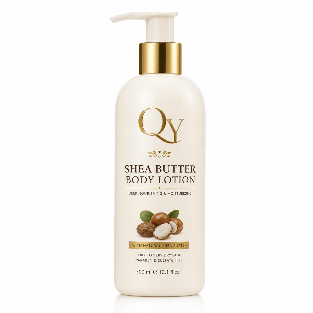 Shea Butter Body Lotion — QY private label packaging