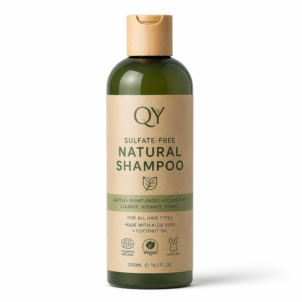Sulfate-Free Natural Shampoo — QY private label packaging